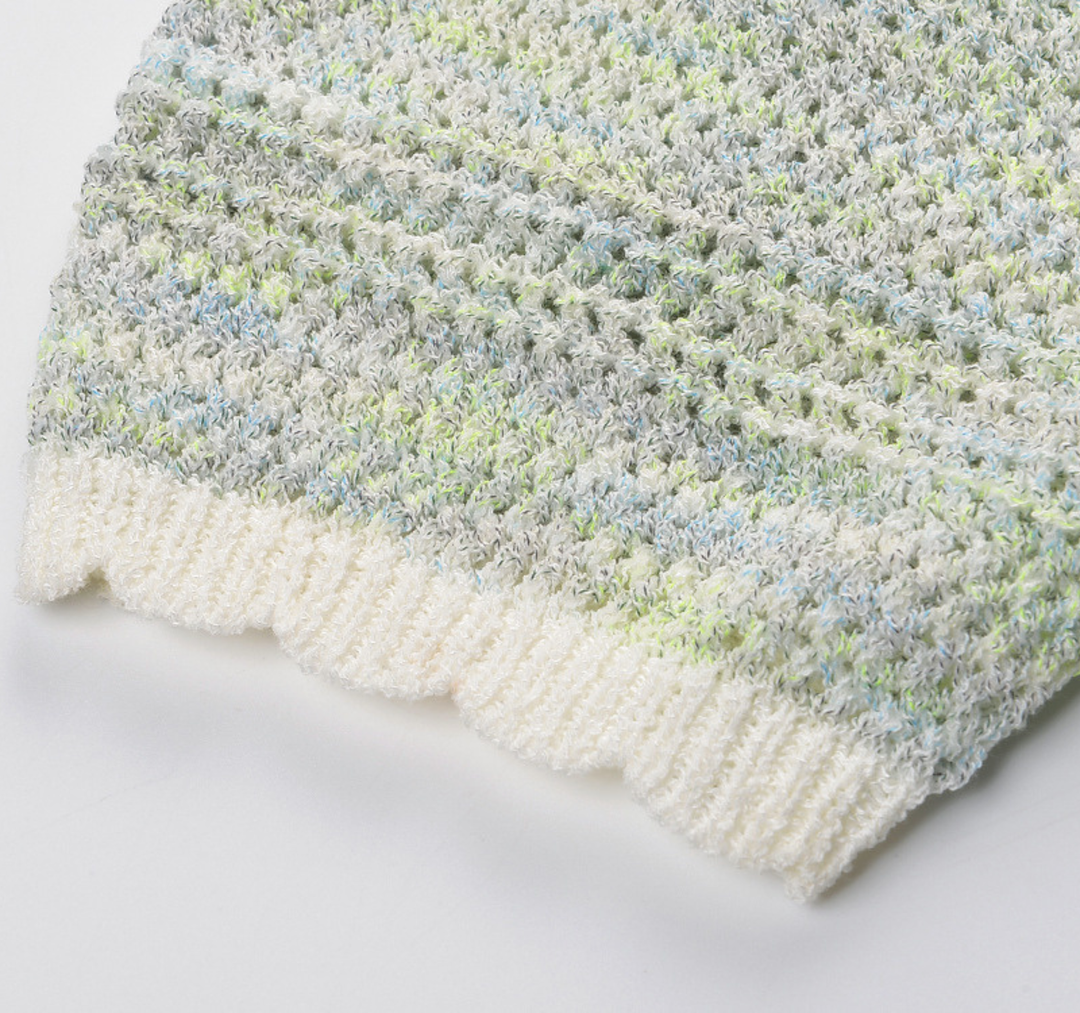 Mint Blossom Knit Three Piece Set