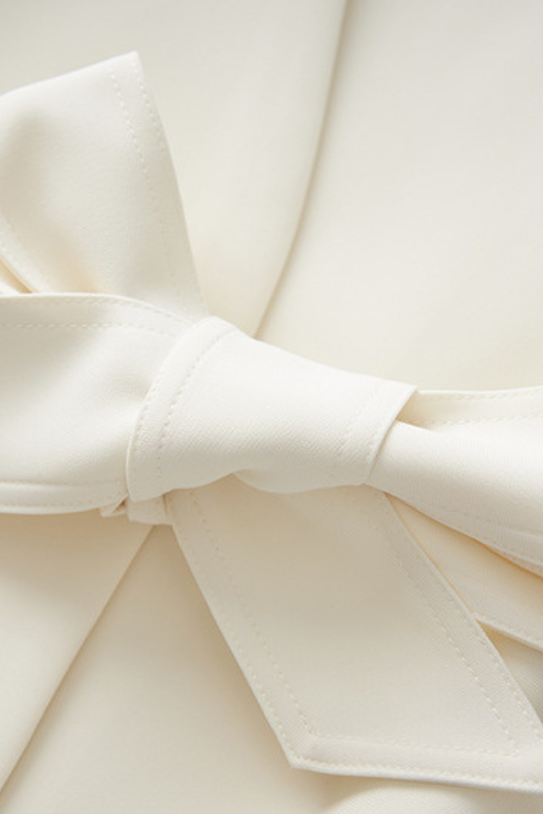 Signature Soft Blazer  Waist Ribbon Detail Cardigan