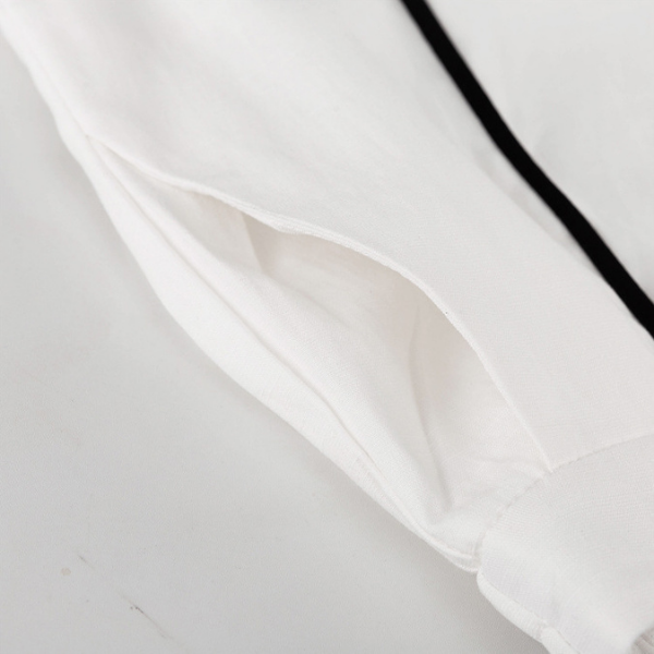 Contrast Trim Vest  Wide Leg Pants Set