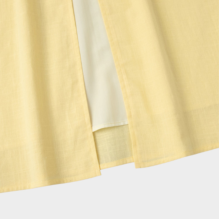 Melow Tailored Cotton Maxi Set - Yellow