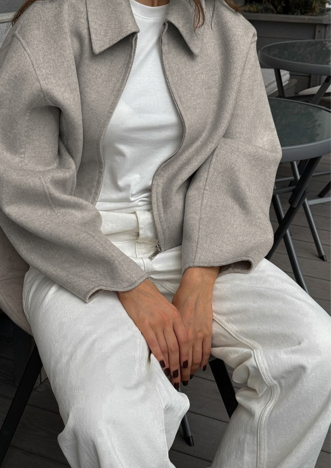 Mira Cropped Zip Jacket