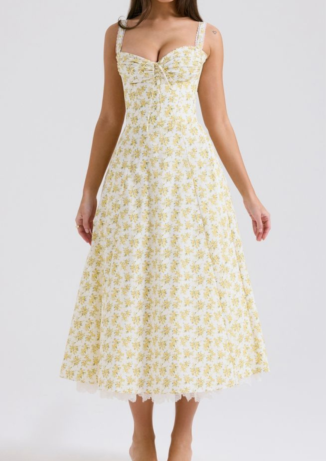 Luna Bloom Floral Maxi Dress – Butter Yellow