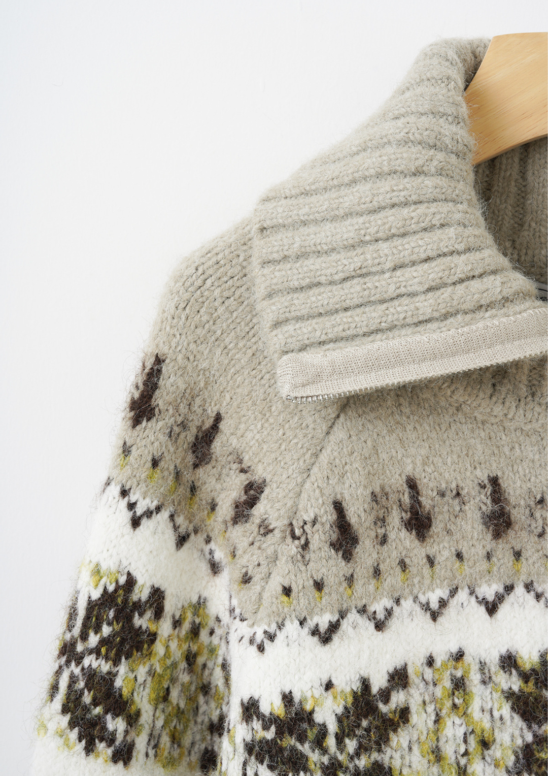 Vintage Inspired Knit Zip Cardigan