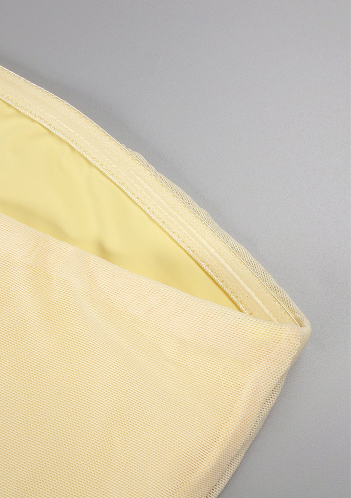 Aurora Veil Strapless Maxi Dress