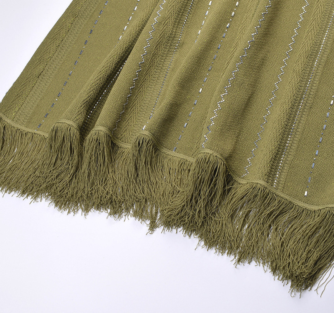 Fringe Knit Maxi Set