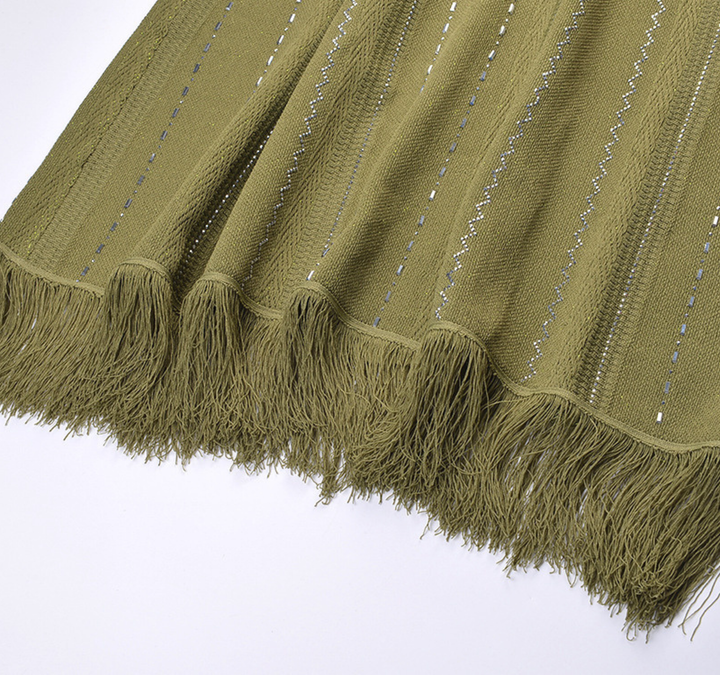 Fringe Knit Maxi Set