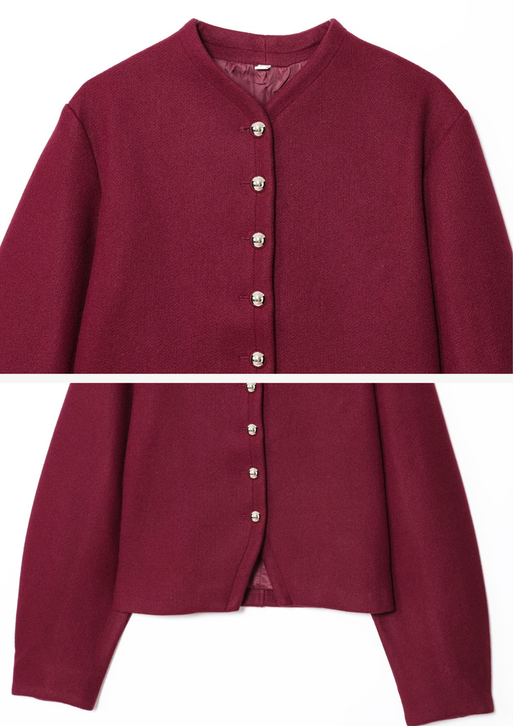 Elara Cropped Button Jacket