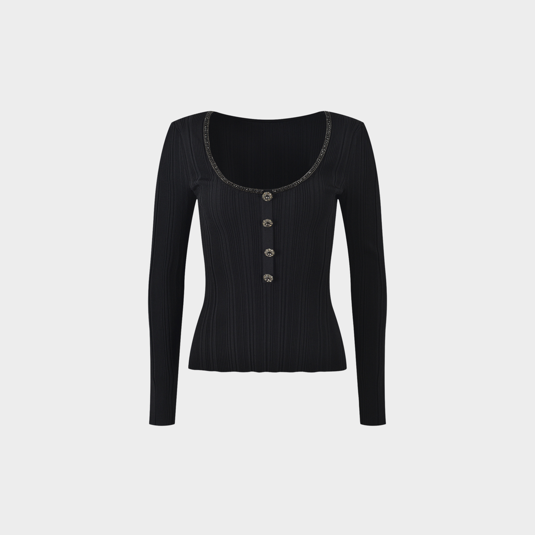 Elegant Slim wool Top