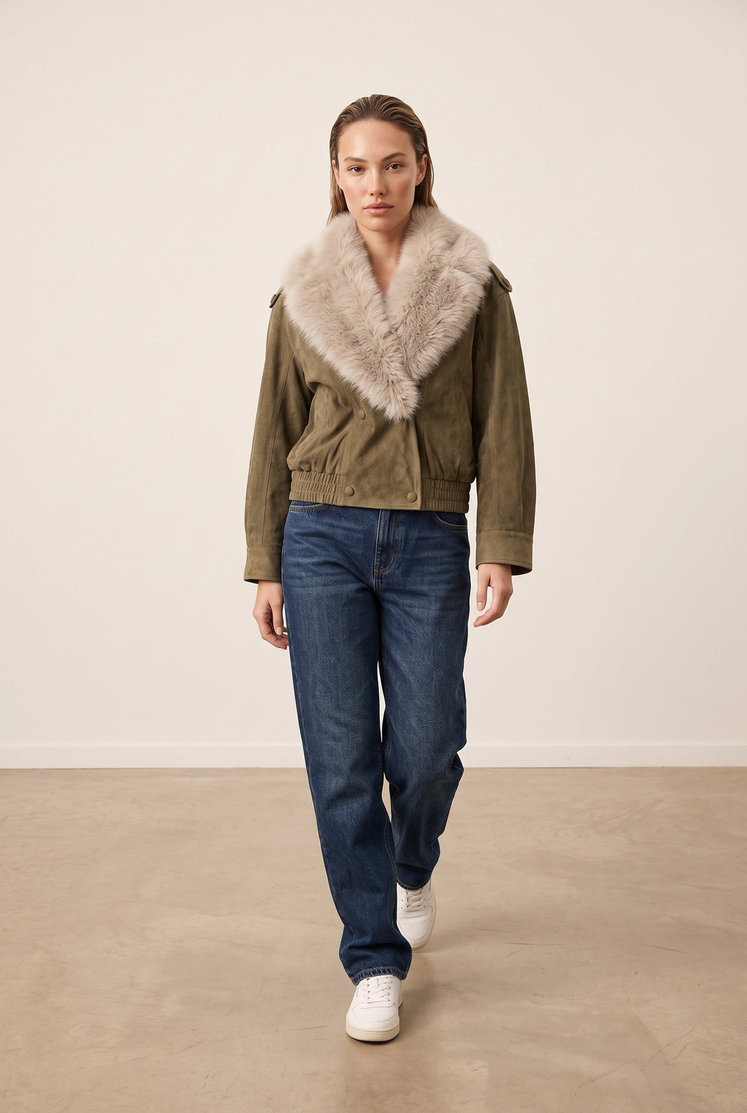 Aspen Fur Collar Jacket