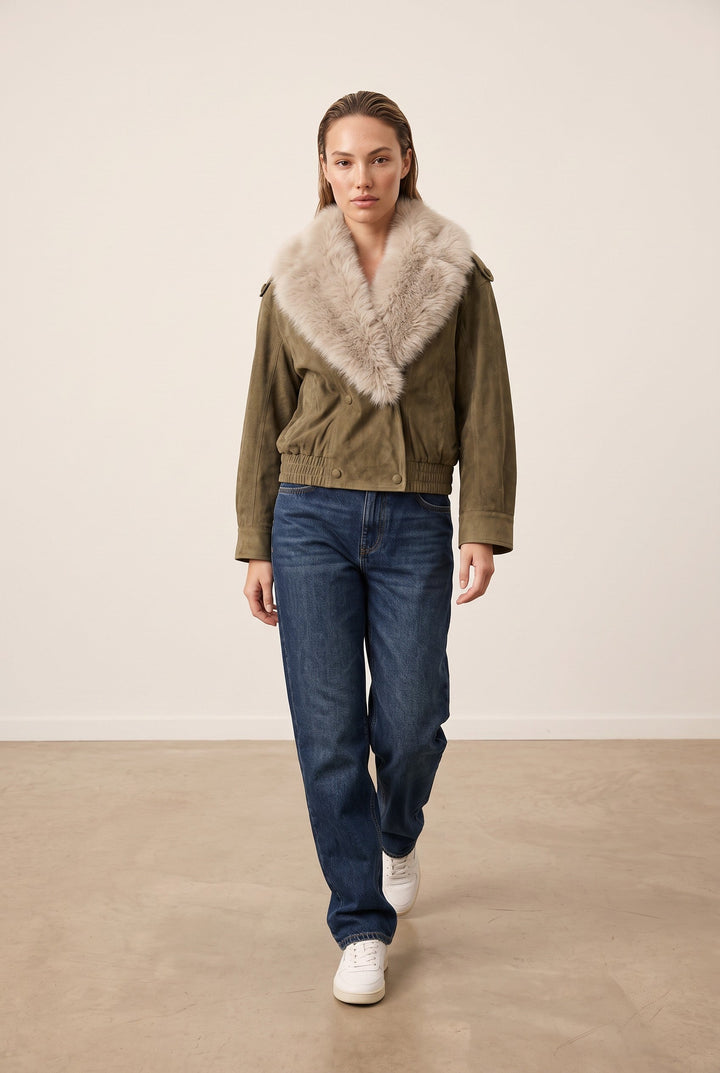Aspen Fur Collar Jacket