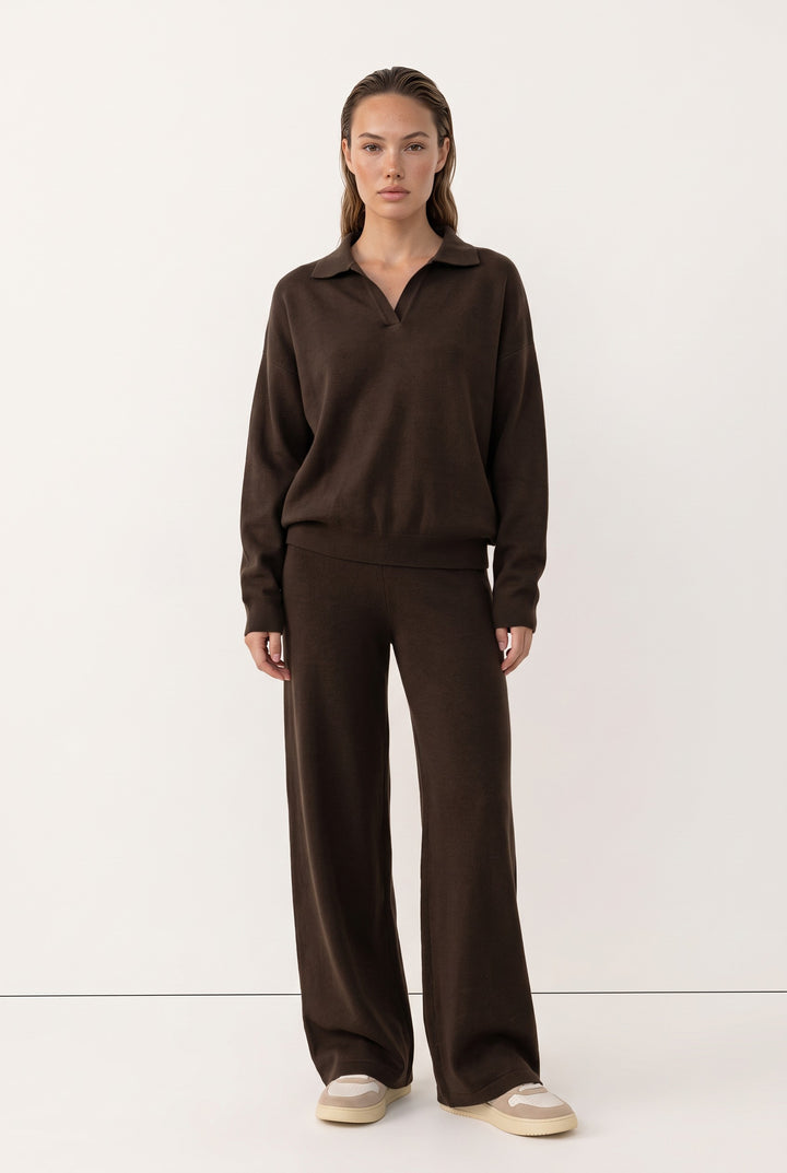 Elara Knit Wide-Leg Set