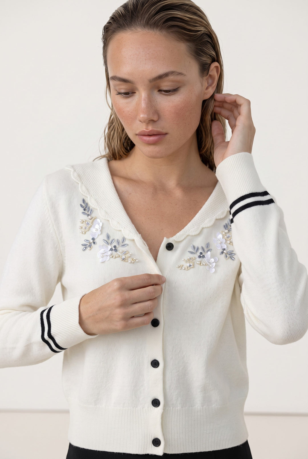 Celeste Embroidered Cardigan