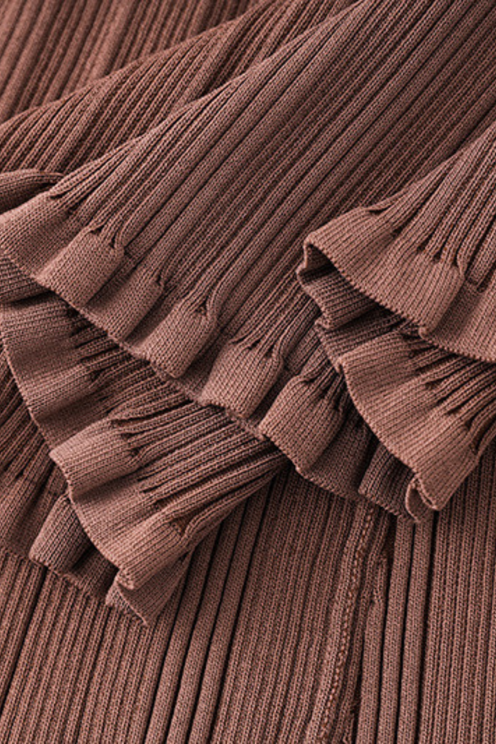 Luxe Viscose Knit Button Down Maxi Dress