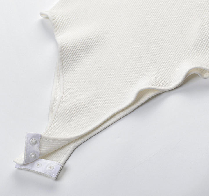 Ivory Lace Ribbed Bodysuit