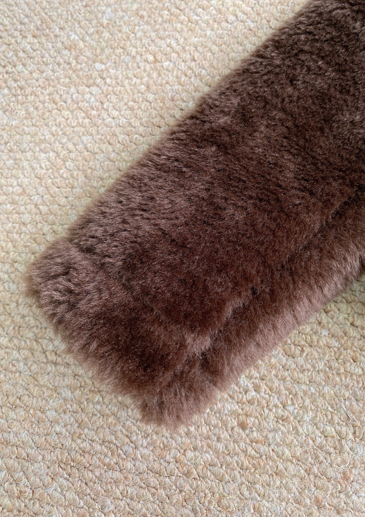 Silva Warm Detachable Plush Lapel Jacket