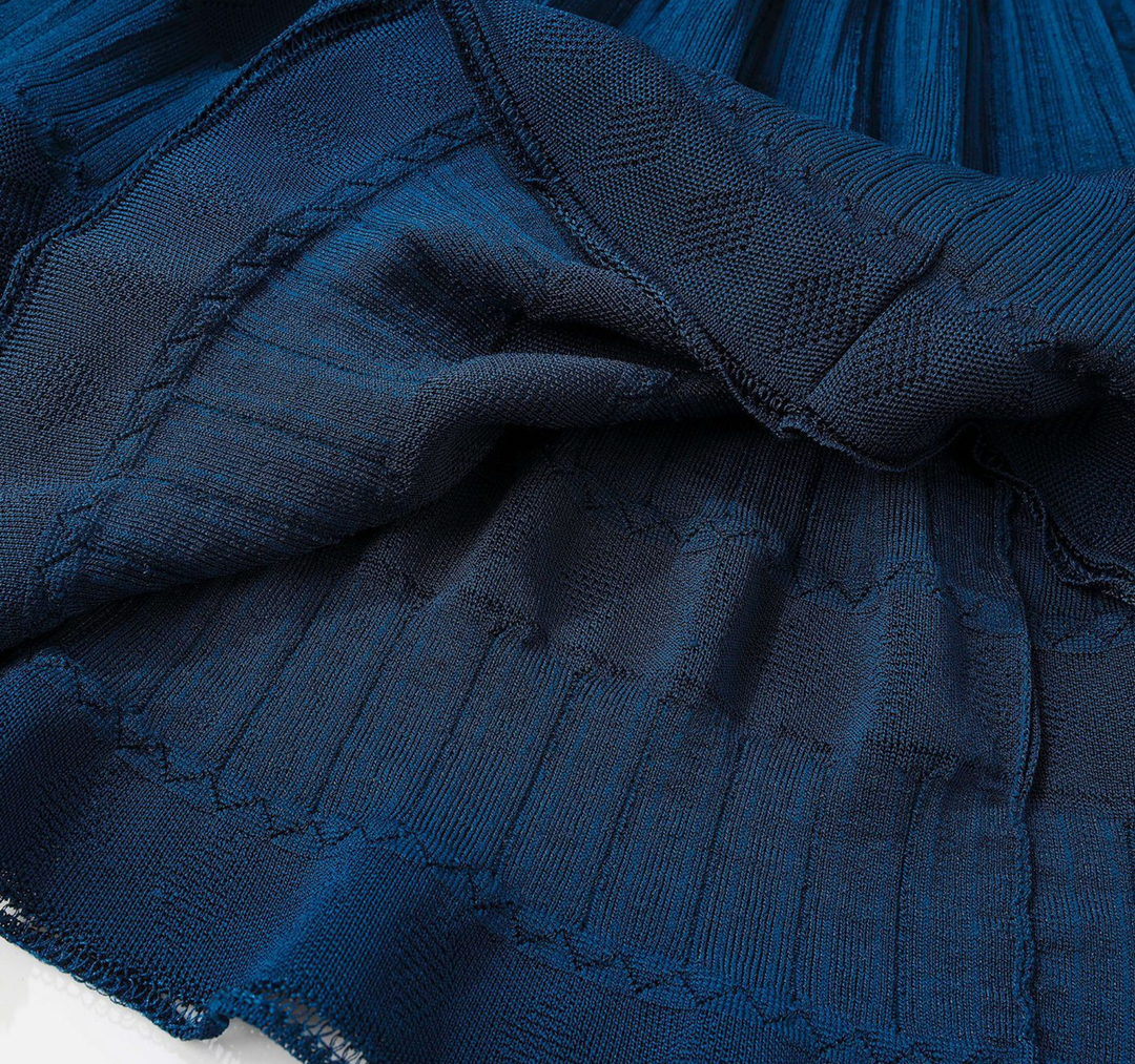 Midnight Knit Skater Dress