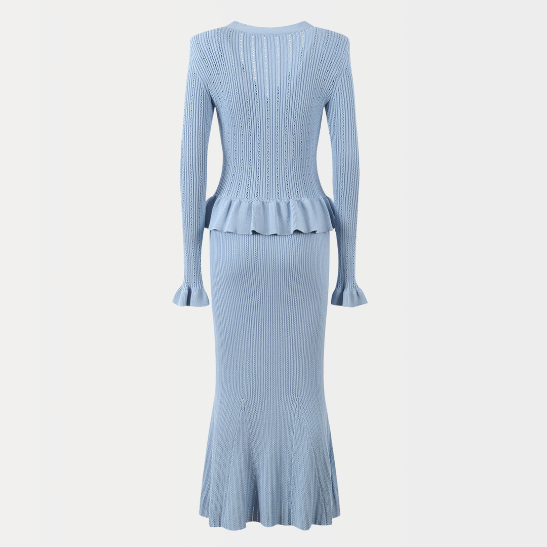 Noir  Charm Ruffle Dress