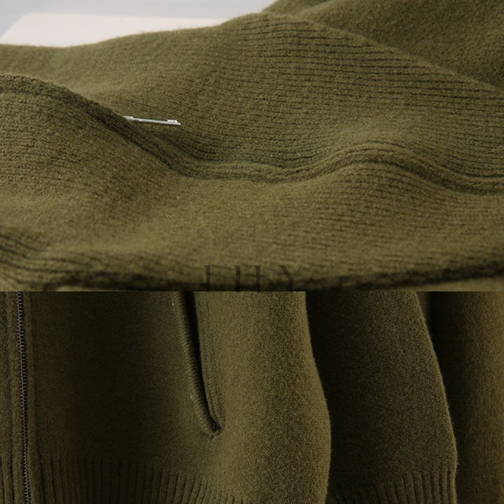 Comfy Naya  High Neck Zip Knit Set