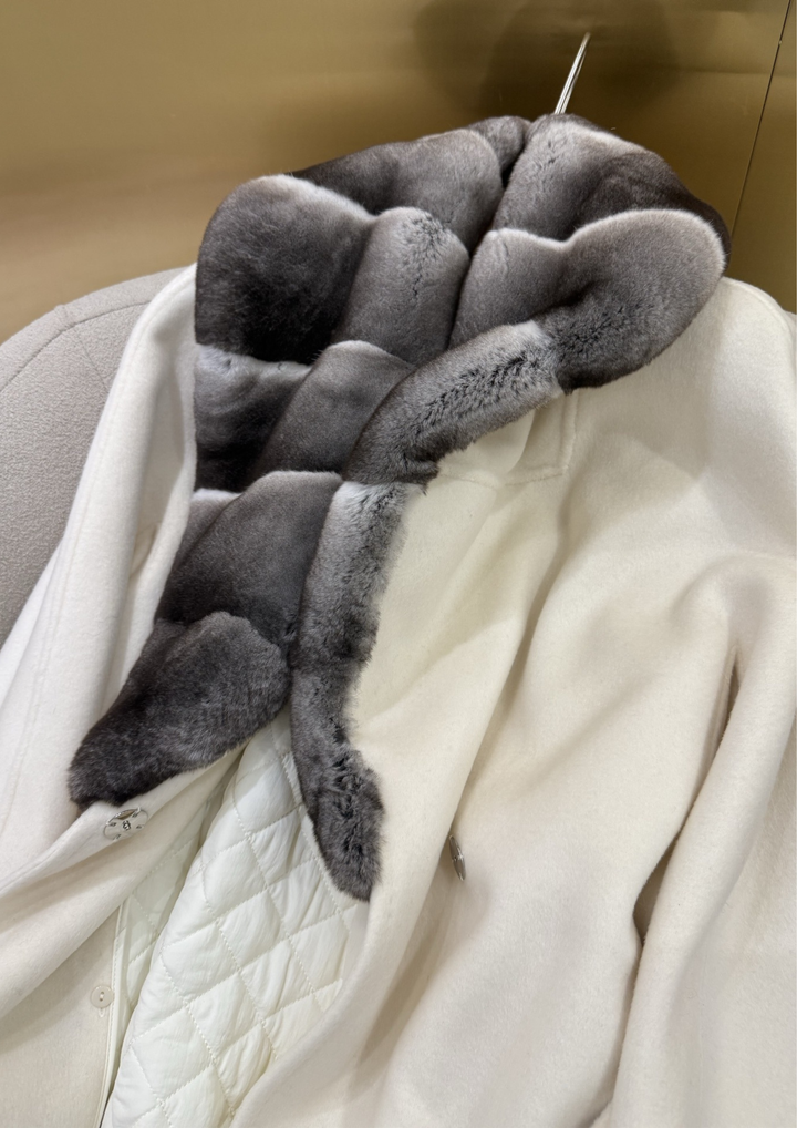 Luciana Cashmere Gradient Mink Fur Coat