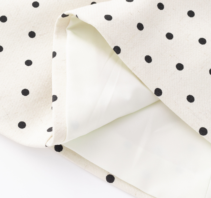 Ivory Polka Dot Corset Dress