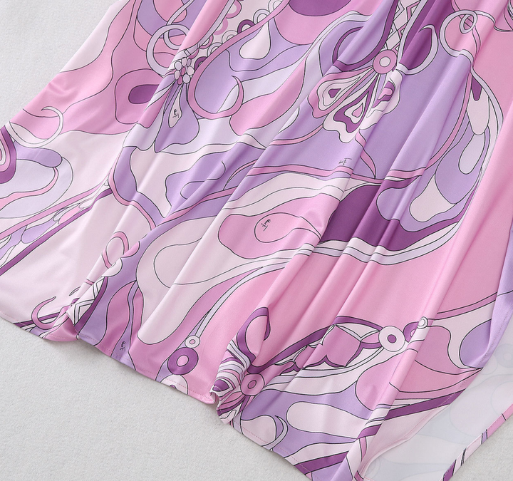 Abstract Cover Up Dress