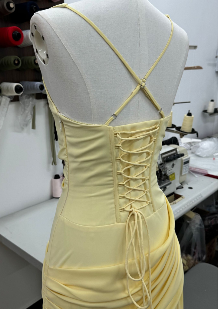 Celeste Ruched Corset Maxi Dress