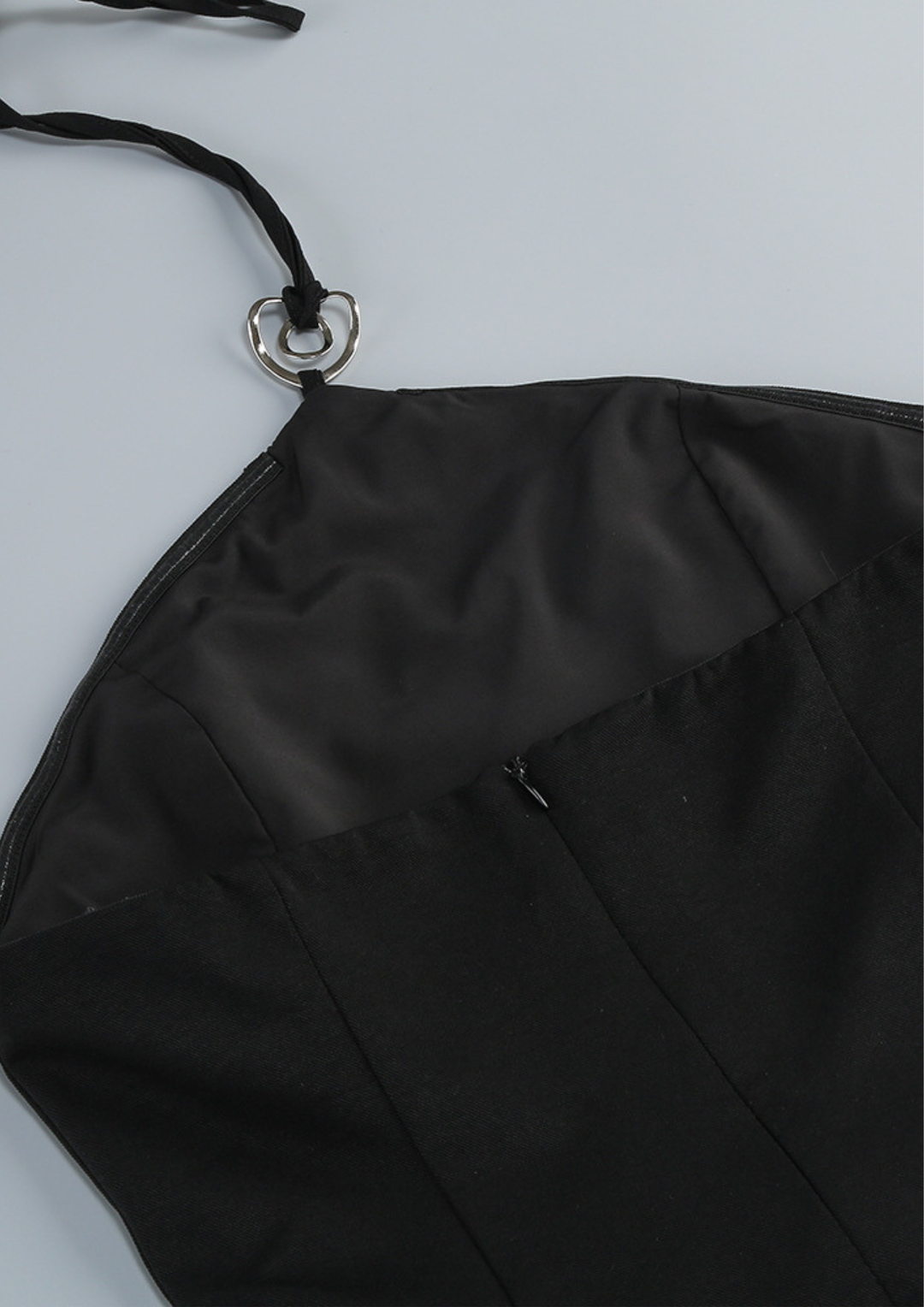 Midnight Pearl Polka Bubble Mini Dress