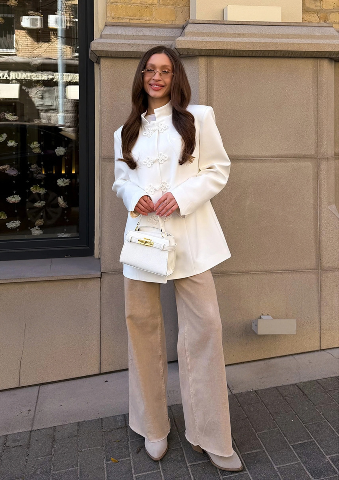 Amara Mandarin Collar Blazer