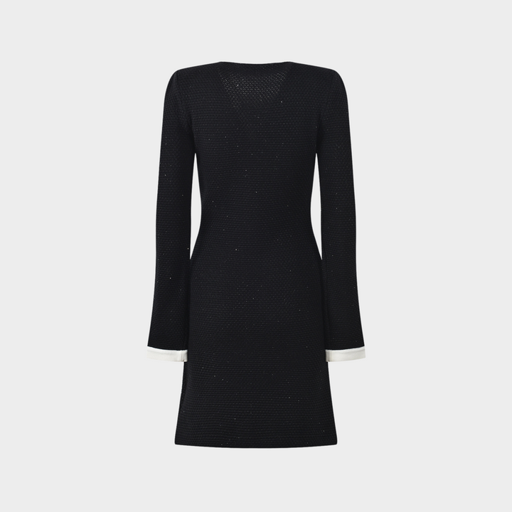 Wool Sequin Mini Dress