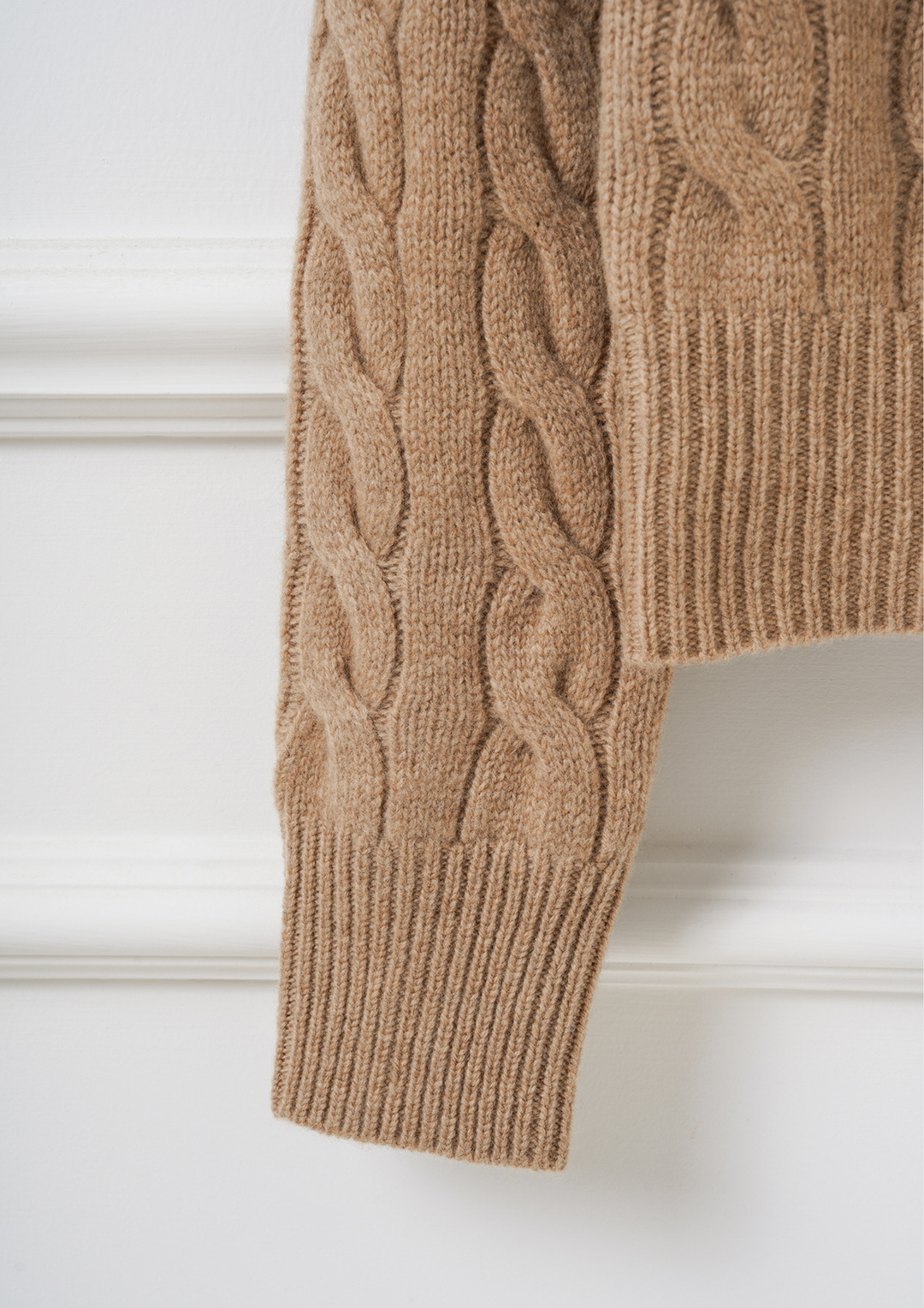 Classic Cable Knit Wool Cardigan