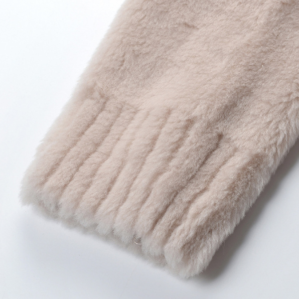 Cozy Lamb Wool Round Neck Jacket