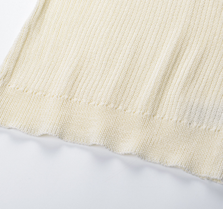 Beaded Halter Knit Tank Top