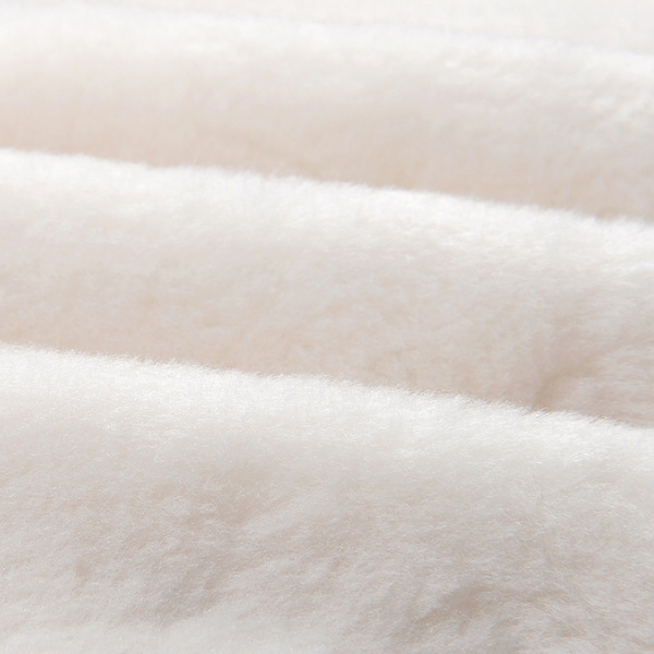 Ivory Lamb Wool Gold Button Cardigan Jacket