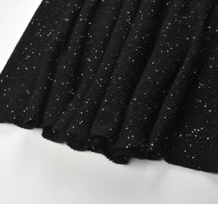 Midnight Sparkle Sleeveless Maxi Dress