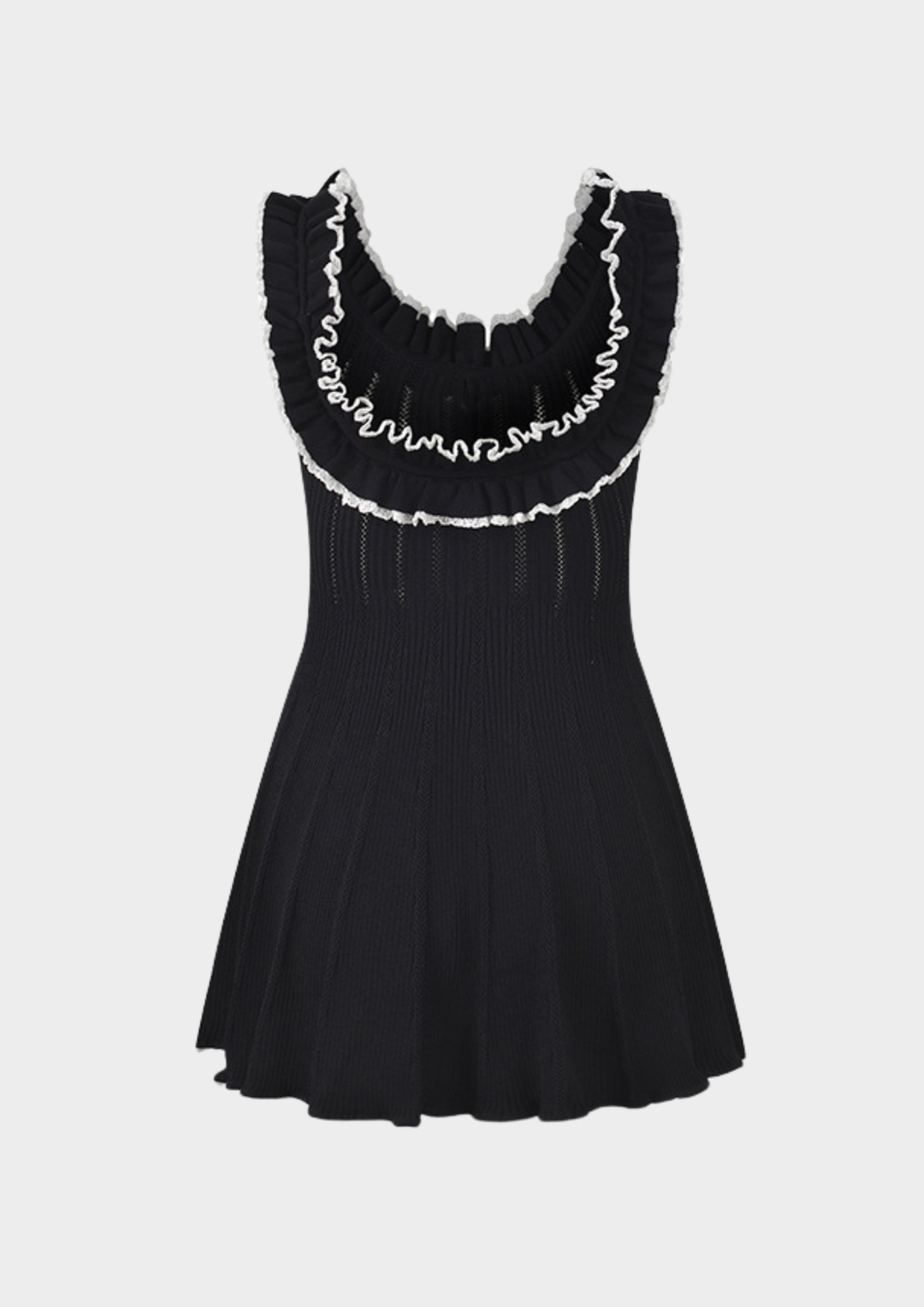 Belle Ruffle Knit Mini Dress