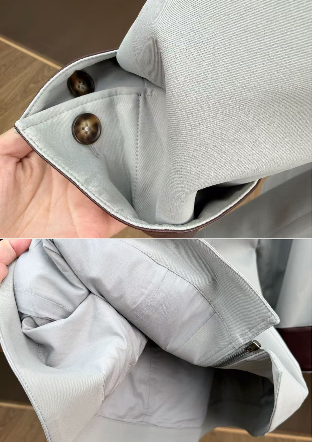 Valencia Leather Trim Zip Jacket