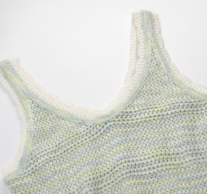 Mint Blossom Knit Three Piece Set