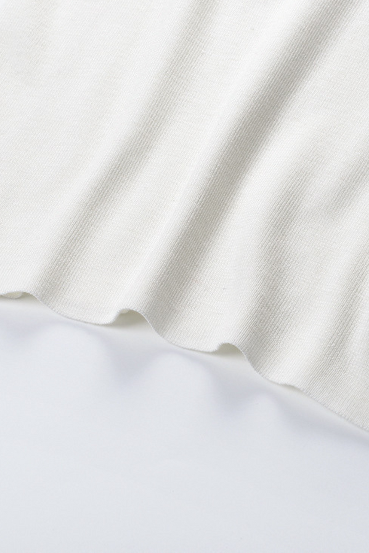 Heart Bow Lace Splicing Round Neck Wool Sweater Top