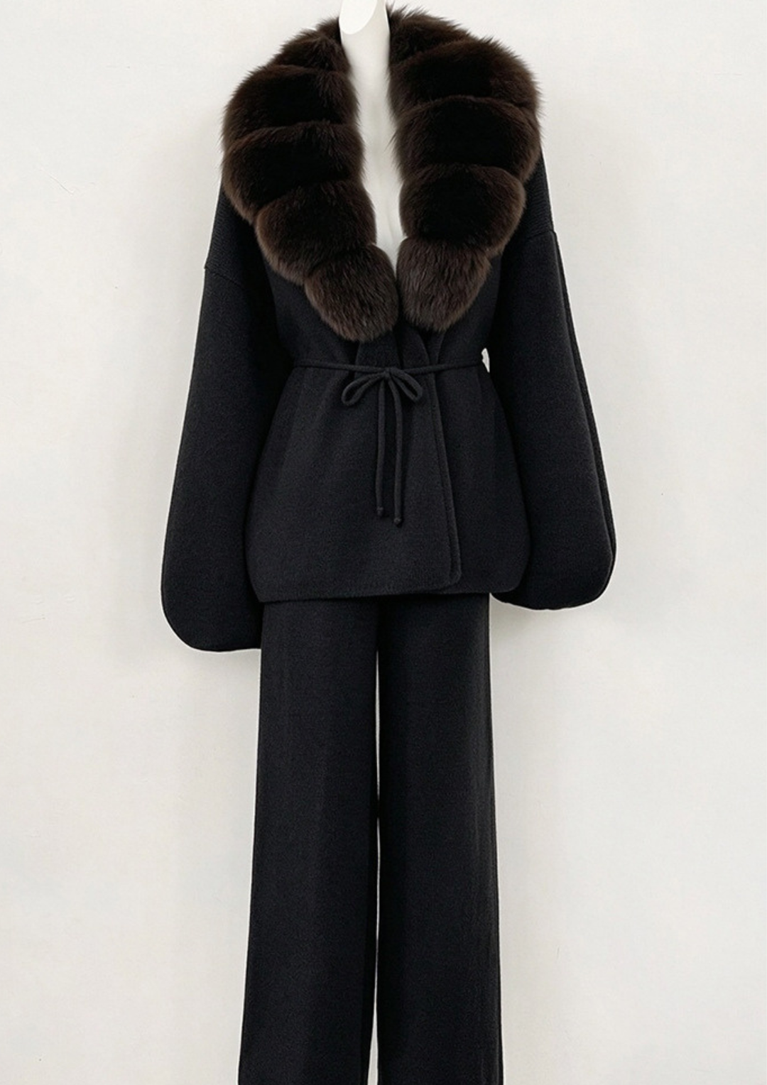 Soft Knit Fluff Fur Set