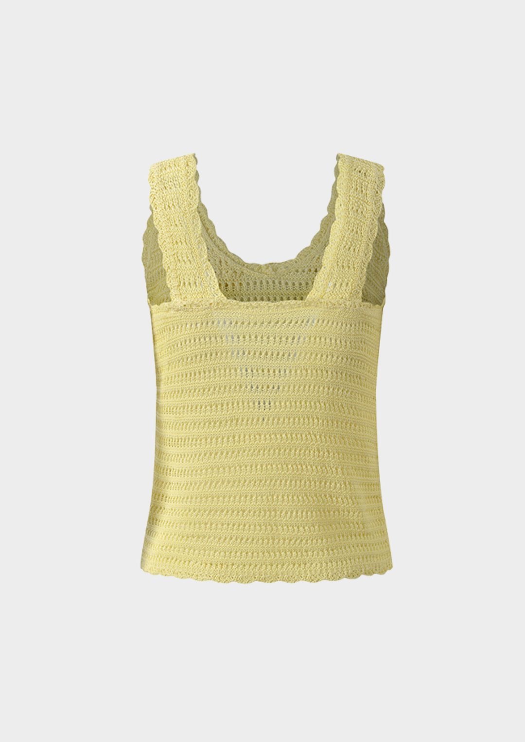 Rosette Crochet Knit Tank Top