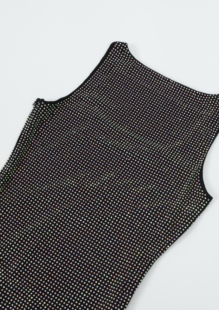 Aurora Crystal Mesh Maxi Dress