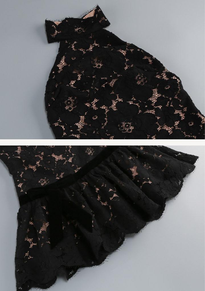 Arabella Floral Lace Mini Dress