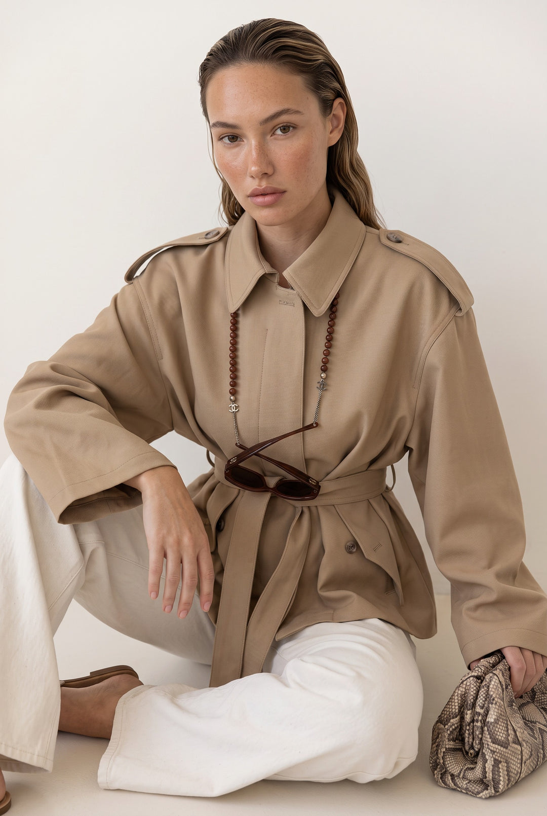 Camille Belted Trench Jacket