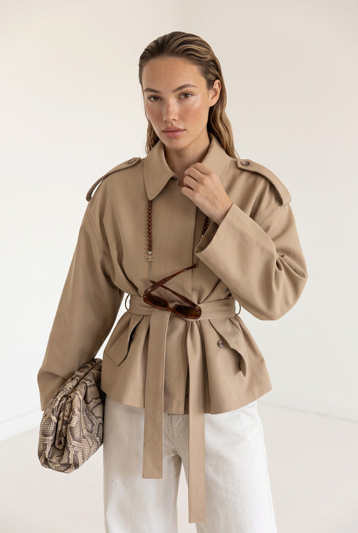 Camille Belted Trench Jacket