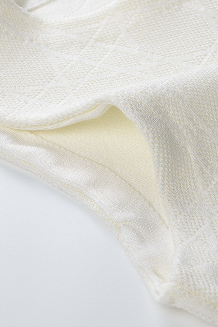 Viscose Knit  Sleeveless Vest LaceUp Wide Leg Set