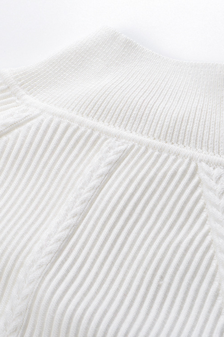 Fall Ribbed Knit Wool Maxi Skirt Set