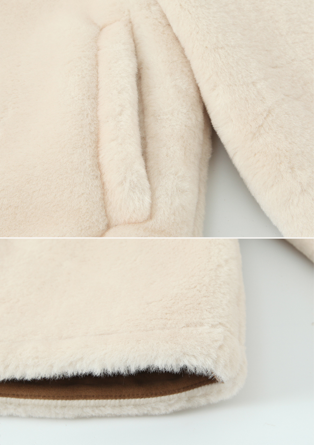 Arabella Luxe Buckle Fur Jacket