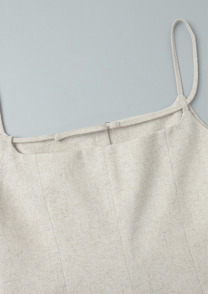 Natural Muse Linen Maxi Set