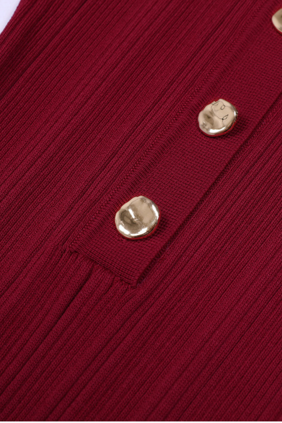 Viscose  Lapel Gold Buttons  Flared Hem Maxi Dress