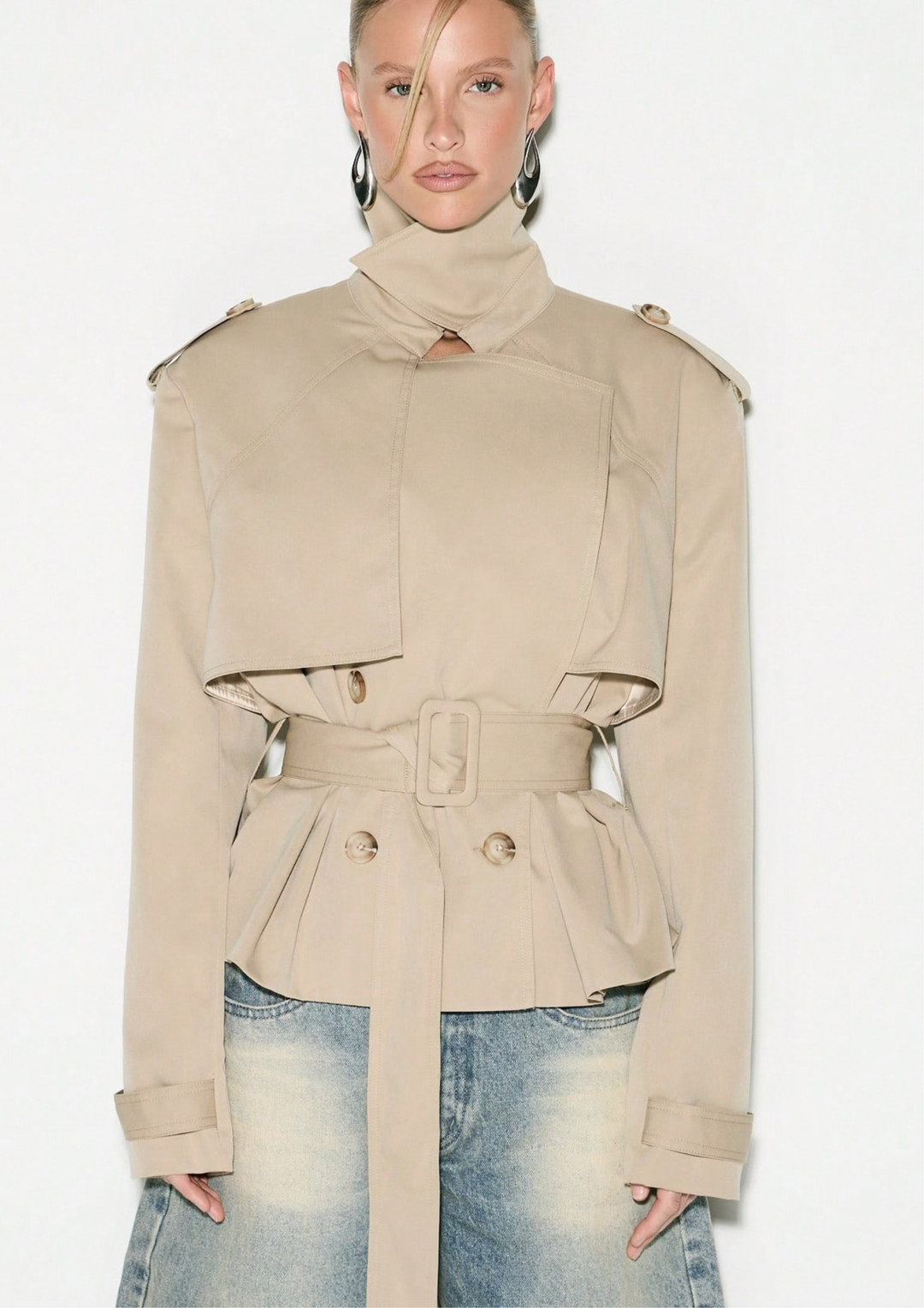 Valentina Belted Trench Jacket